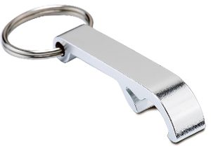 Snappy Bottle Opener Keyholder - silver