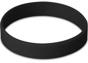 Fitwise Silicone wrist band - black