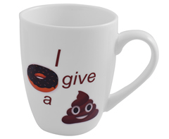 Emoji Oval Cone Mug - I Dont give a Poop (EJ201-DP)