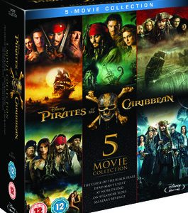 Pirates of the Caribbean 1-5 Movie Collection (Blu Ray)