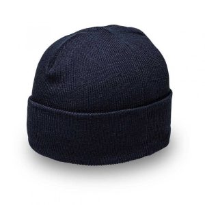 Cuffed Knitted Beanie - charcoal (B001)