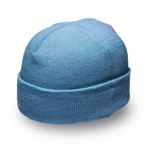 Cuffed Knitted Beanie - sky blue (B001)