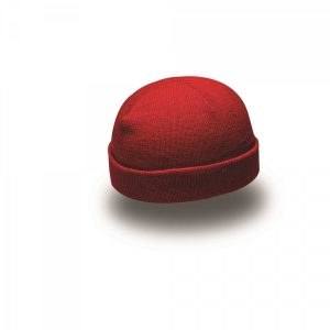 Kiddies knitted beanie - red (KB001)
