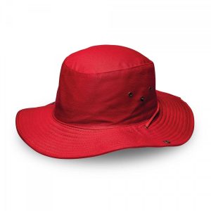 Kiddies Wide Brim Safari Hat - red (K6048)