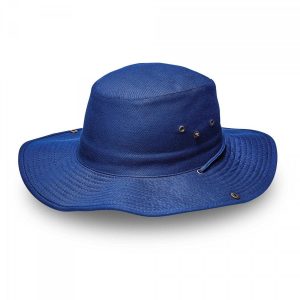 Kiddies Wide Brim Safari Hat - royal blue (K6048)