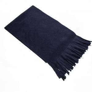 Polar Fleece Tassle Scarf - navy (B005)