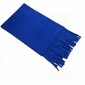 Polar Fleece Tassle Scarf - royal blue (B005)