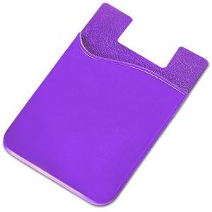 Razzle Dazzle Silicone phone card holder - purple