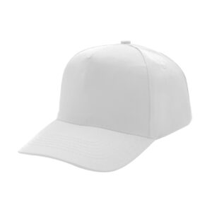 Super 5 Panel Cotton Cap - white (5001)