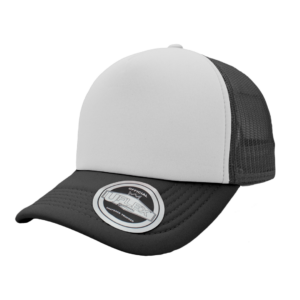 Uflex Curved Peak Trucker Cap - black/white (U15502)
