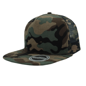 Uflex Flat Peak Trucker Cap - camo (U15501)
