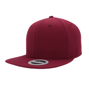 UFlex Snapback Flat Peak Cap - burgundy (U15606)