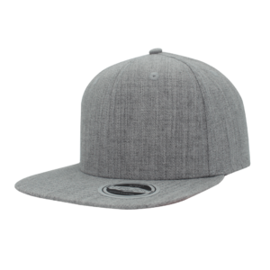 UFlex Snapback Flat Peak Cap - grey melange (U15606)