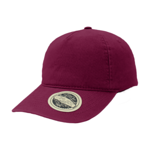Uflex Vintage 5 Panel Strap-Back Cap - burgundy (U15511)
