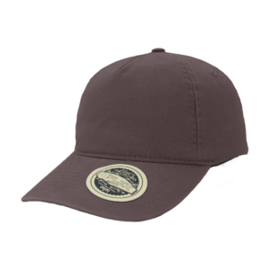 Uflex Vintage 5 Panel Strap-Back Cap - charcoal (U15511)
