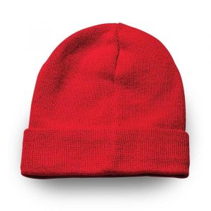 Value Cuffed Beanie - red (VB001)