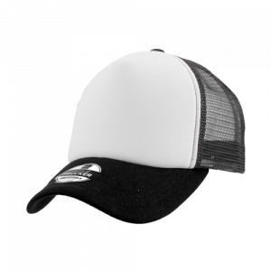 Vintage Trucker Three-Tone Cap - charcoal/white/black