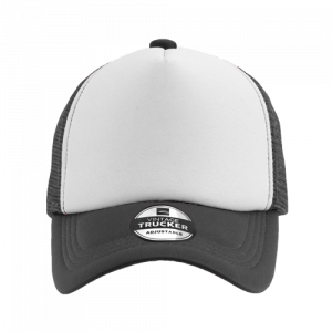 Vintage Trucker Two-Tone Cap - charcaol/white