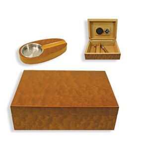 Cigar Humidor - Angelo Gift set with Ashtray and Cutter - 920600 (HUM058)