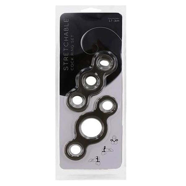 Stretchable cock ring set