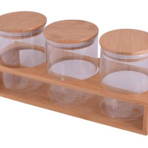 3-Piece Storage Jars and Stand (P2459)