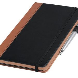 A5 Newport Journal - tan/black (J-2113/TAN)