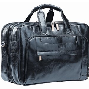 Nevada Executive Computer Bag - Vitello Leather - black (66960)