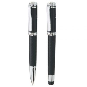 Bettoni Corum Ballpen/Roller Set (W-B1224SET/BLK)