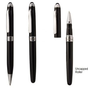 Bettoni Electra Ballpen/Roller Set - black (W-B1305SET)