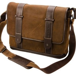 Enzo Design Executive Messenger Bag - leather - brown (ENZ-D543)