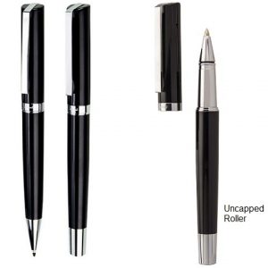 Bettoni Mystic Ballpen/Roller set (W-B1318SET/BLK)