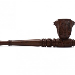 Rasta Pipe - Wooden Pipe - 15cm (Pipe8532)