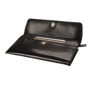 Vitello Leather Basic Purse - black (6670)