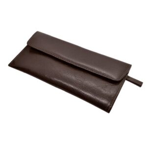 Vitello Leather Basic Purse - brown (6670)