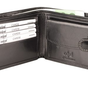 Billfold Wallet with Tab Closure - Dakota leather - black (9918)