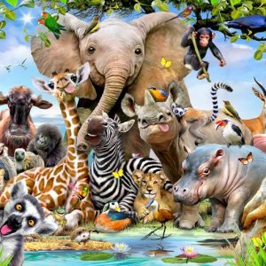 Africa Selfie (1000 Piece Puzzle)