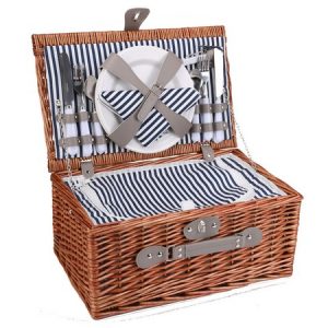 4-Person Wicker Picnic Basket (P2484)