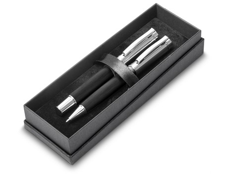 Alex Varga Volans Ball Pen and Rollerball Set - black (AV-19051)