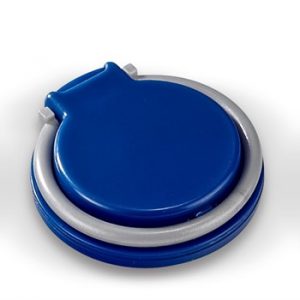 Coil-Ring Grip and Phone Stand - blue