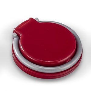 Coil-Ring Grip and Phone Stand - red