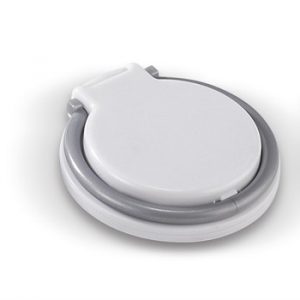 Coil-Ring Grip and Phone Stand - white