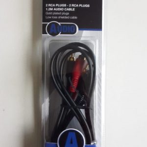 DigiTech 2 RCA Plugs - 1.2M Audio Cable - stock on hand