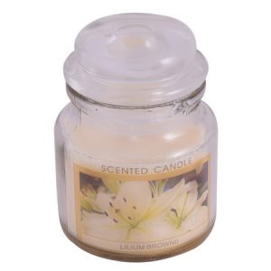 Scented Candle in Jar - white (vanilla) (P2450W)