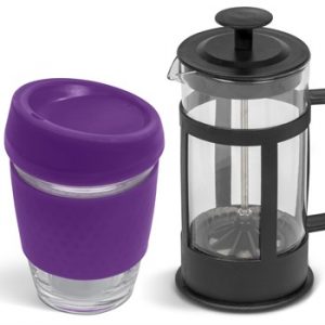Kooshty Kupper Set With Black Plunger - Purple