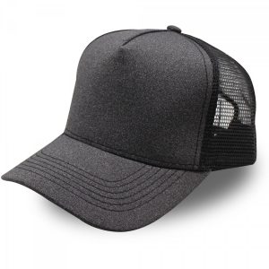 Jersey Trucker Cap - black melange/black (C10500)