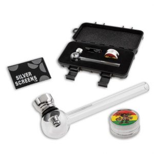 Rasta Pipe - Dreamliner Glass Pipe travel box (Pipe8547)