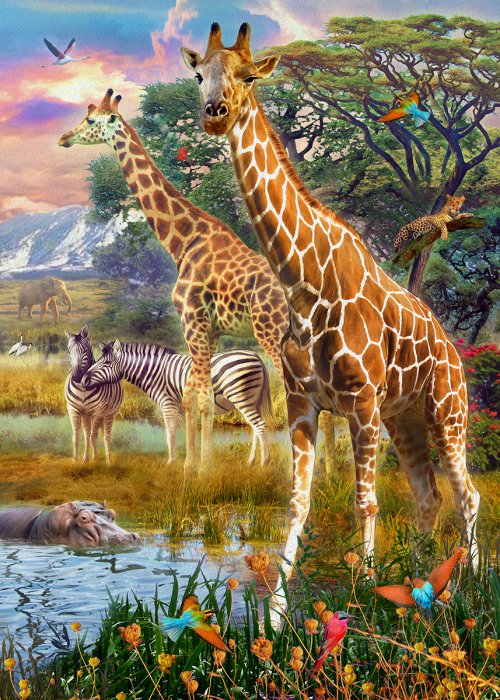 Giraffes (120 Piece Puzzle) (RGS366)