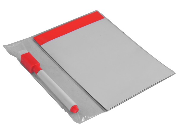 Fridge Magnetic Board and Marker - red (ST351R)