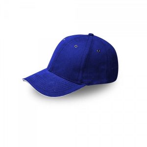 Metal Sandwich Peak Cap - royal blue (M6001)