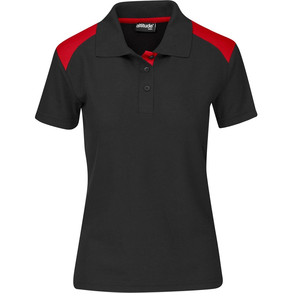 Altitude Apex Golf Shirt - Ladies - black/red